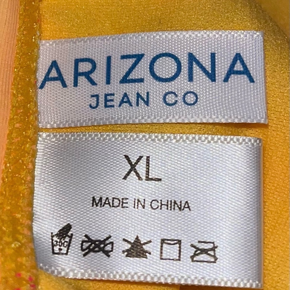 Arizona yellow and Floral Striped One Piece Swimsuit - Picture 3 of 6